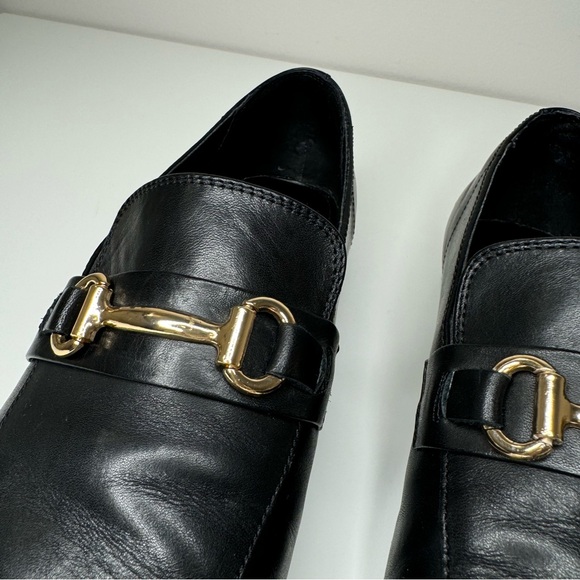 Steve Madden Black Leather Loafers - Picture 4 of 14